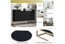 Flieks Sideboard Schwarz mit goldenen Metallbeinen Bild 5