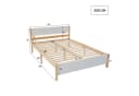Flieks Massivholzbett Doppelbett Kiefer mit Lattenrost und Kopfteil Bild 3
