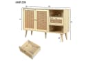 Flieks Sideboard Kommode Rattangeflecht 120x40x80cm Bild 1