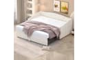 Flieks Daybett Schlafsofa mit Unterbett Beige Samt Bild 2