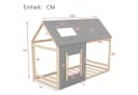 Flieks Kinderbett Massivholz Hausbett mit Dach und Fenster Bild 4