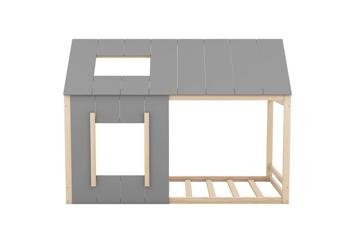 Flieks Kinderbett Massivholz Hausbett mit Dach und Fenster - Bild 5