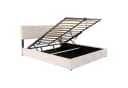 Flieks Polsterbett Hydraulisch 160x200cm Samt Beige Bild 4