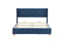 Flieks Polsterbett Massivholz Doppelbett 160x200cm mit Lattenrost und Polster-Kopfteil Bild 5