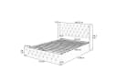 Flieks Polsterbett Samt Hydraulisches Funktionsbett Beige Bild 5