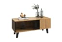 Merax Couchtisch Patchwork Holz mit Stauraum Landhausstil Bild 2