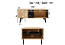 Merax Couchtisch Patchwork Holz mit Stauraum Landhausstil Bild 5