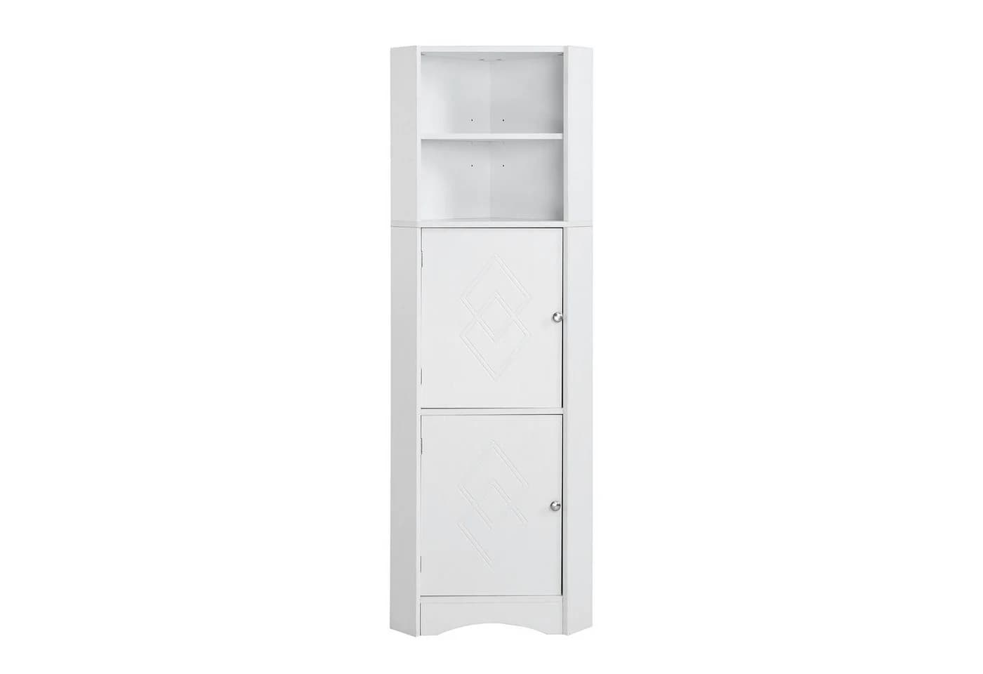 Merax Eckschrank Bad Weiß 155cm - Bild 2