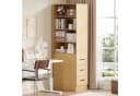 Flieks Bücherregal mit Schubladen Natur Hochschrank Bild 1