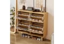 Flieks Schuhschrank mit 4 Rattan-Klappen und Metallgriffen Bild 3