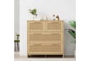 Flieks Sideboard 4 Schubladen Rattan Holzoptik Bild 2