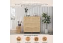 Flieks Sideboard 4 Schubladen Rattan Holzoptik Bild 5