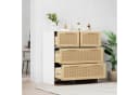 Flieks Sideboard Weiß 4 Schubladen Rattandesign Bild 1