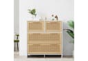 Flieks Sideboard Weiß 4 Schubladen Rattandesign Bild 2