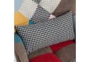 Merax Ohrensessel Patchwork mit Hocker Bild 3