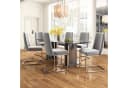 Flieks Freischwinger 6er Set Grau Samt Metallbeine Bild 2