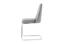 Flieks Freischwinger 6er Set Grau Samt Metallbeine Bild 5