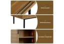 Flieks Sideboard mit Rattan-Schiebetüren Landhaus Holzfarbe Bild 4