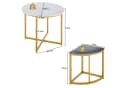 Flieks Essgruppe 5-tlg. mit 4 Hockern, Grau/Gold, Samt & Eisen Bild 5
