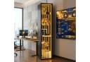 Flieks Eckvitrine Glas Schwarz mit LED & Soft-Close Bild 1