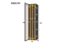 Flieks Eckvitrine Glas Schwarz mit LED & Soft-Close Bild 5