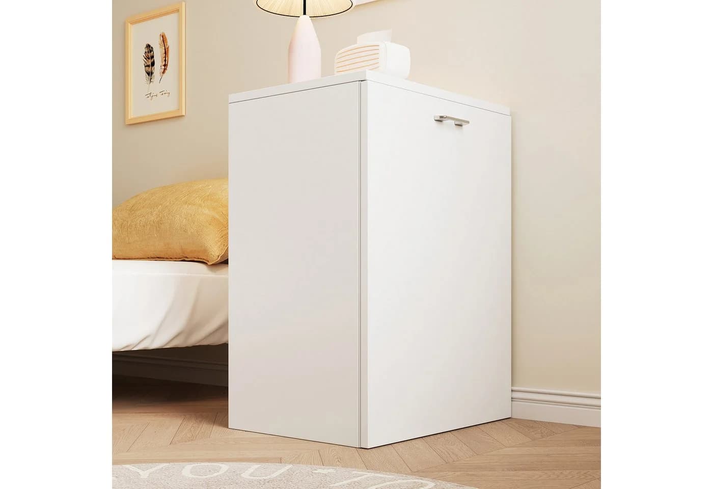 Flieks Regal-Schreibtisch 2-in-1 ausziehbar mit Rollen Weiß - Bild 4