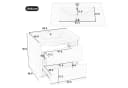 Flieks Waschtisch Waschbeckenunterschrank mit LED-Radarsensor inkl. Waschbecken Bild 5