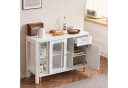 Flieks Sideboard mit ausziehbarer Tischplatte Weiß Bild 1
