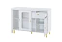 Flieks Sideboard mit ausziehbarer Tischplatte Weiß Bild 5