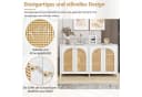 Flieks Sideboard Weiß mit 4 Rattantüren Bild 5