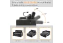 Merax Schlafsofa 3-in-1 mit USB, Handyhalter und Stauraum Grau Bild 4