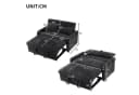 Merax Schlafsofa 3-in-1 mit USB, Handyhalter und Stauraum Grau Bild 5