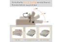 Merax Schlafsofa 3-in-1 mit USB & Handyhalter Beige Chenille Bild 3