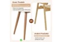 Flieks Esszimmerstuhl 2er Set Kunstleder Rattan Beige/Braun Bild 5