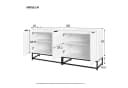 Flieks Sideboard 2er Set Weiß Schwarz Modern Bild 4