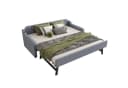 Merax Daybett 90x200/180x200 cm Schlafsofa mit Lattenrost Beige/Grau Bild 2