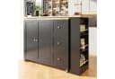 Flieks Bartisch 360° drehbar mit Sideboard Schwarz Bild 3