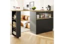 Flieks Bartisch 360° drehbar mit Sideboard Schwarz Bild 2