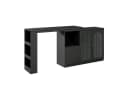 Flieks Bartisch 360° drehbar mit Sideboard Schwarz Bild 5