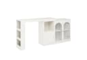 Flieks Bartisch 360° drehbar mit Sideboard Weiß ausziehbar Bild 5