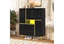 Merax Schuhschrank mit LED-Beleuchtung und Hochglanzfront Bild 3