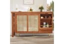 Flieks Bartisch 360° drehbar Braun Holzwerkstoff mit Sideboard Bild 1
