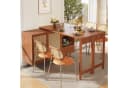 Flieks Bartisch 360° drehbar Braun Holzwerkstoff mit Sideboard Bild 2