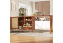 Flieks Bartisch 360° drehbar Braun Holzwerkstoff mit Sideboard Bild 3