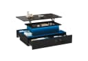 Merax Couchtisch Hochglanz mit LED und Lift Bild 2