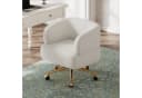 Flieks Drehstuhl mit Rollen, 360° drehbar, Beige Bild 1
