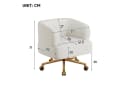 Flieks Drehstuhl mit Rollen, 360° drehbar, Beige Bild 4