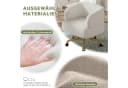 Flieks Drehstuhl mit Rollen, 360° drehbar, Beige Bild 5