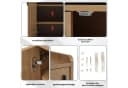 Flieks Schuhschrank mit gepolsterter Sitzfläche und 4 Türen Bild 5