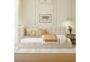 Merax Daybett Polsterbett mit Schlaffunktion Beige Samt Bild 1
